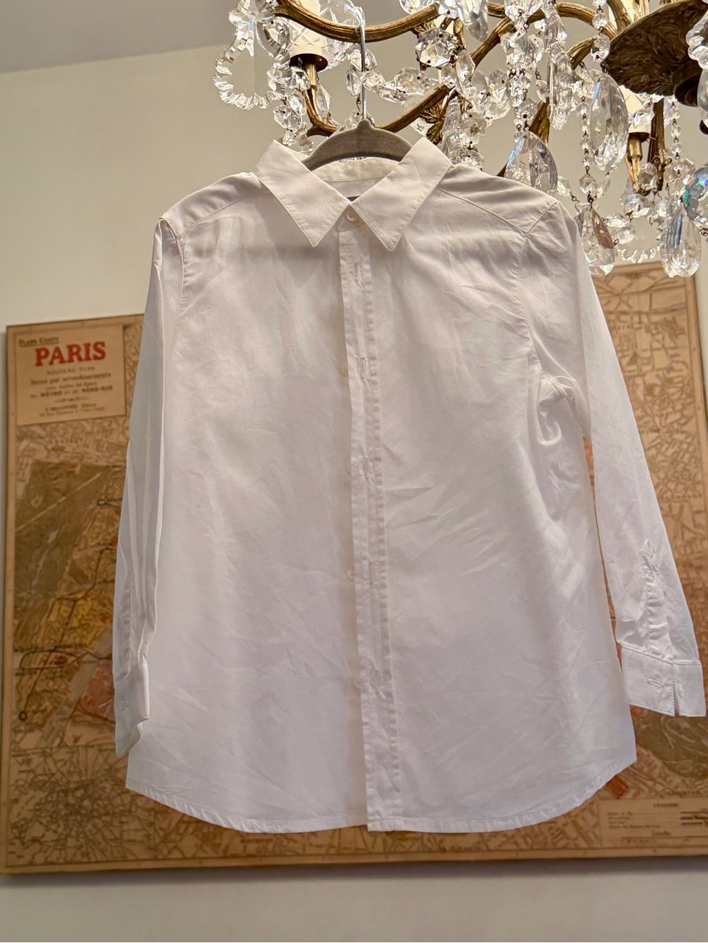 Bonpoint White Button-Down Shirt for BOYS
